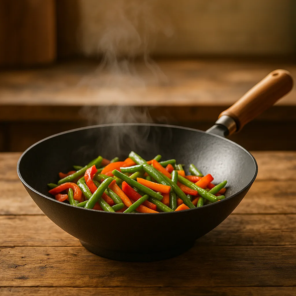 Gietijzeren wok